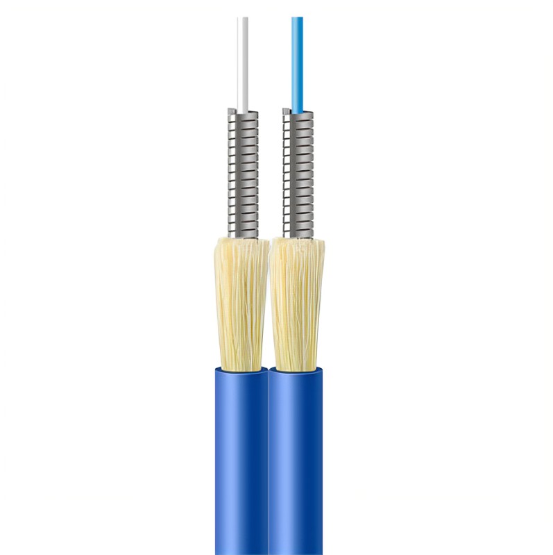  GJSFJV  Indoor 2 cores indepent armored optical fiber cable